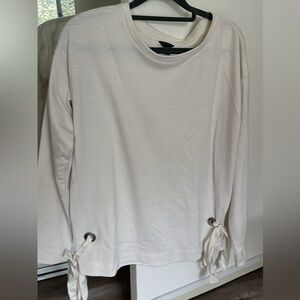 Ann Taylor Crewneck Long sleeve Top with Ties